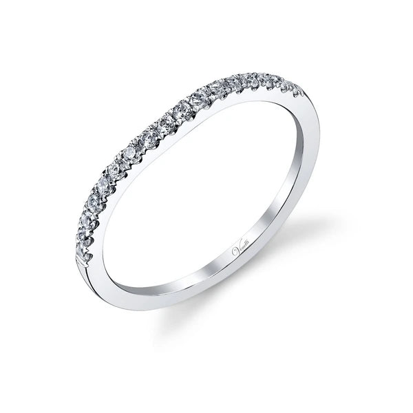 14K W Band 17Rd 0.22Ct