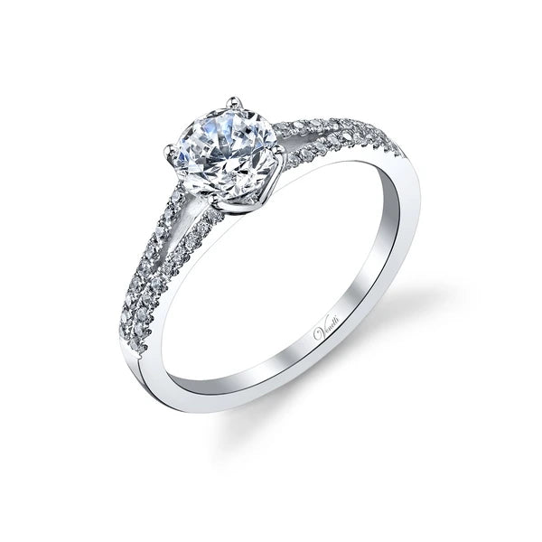 14K W Ring 40Rd 0.20Ct