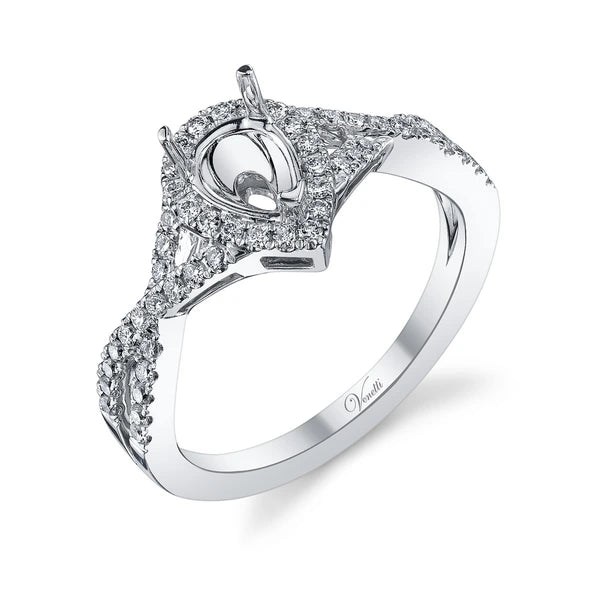 14K W Ring 54Rd 0.35Ct