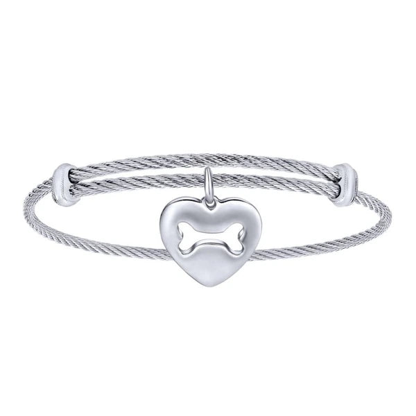 Silver-Stainless Steel Fashion Bangle