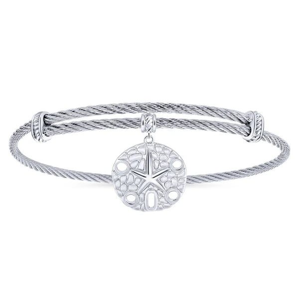 Silver-Stainless Steel Fashion Bangle