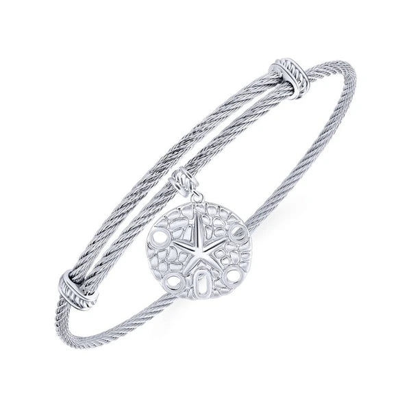 Silver-Stainless Steel Fashion Bangle