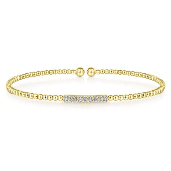 14K Yellow Gold Fashion Bangle
