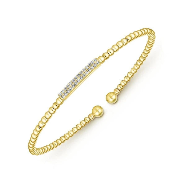 14K Yellow Gold Fashion Bangle