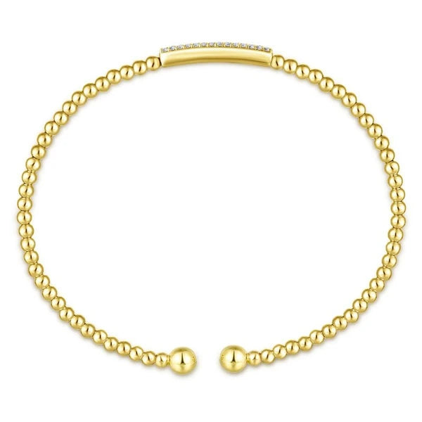 14K Yellow Gold Fashion Bangle