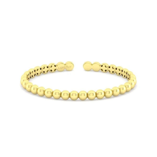 14K Yellow Gold Fashion Bangle