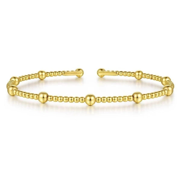 14K Yellow Gold Bujukan Open Bangle