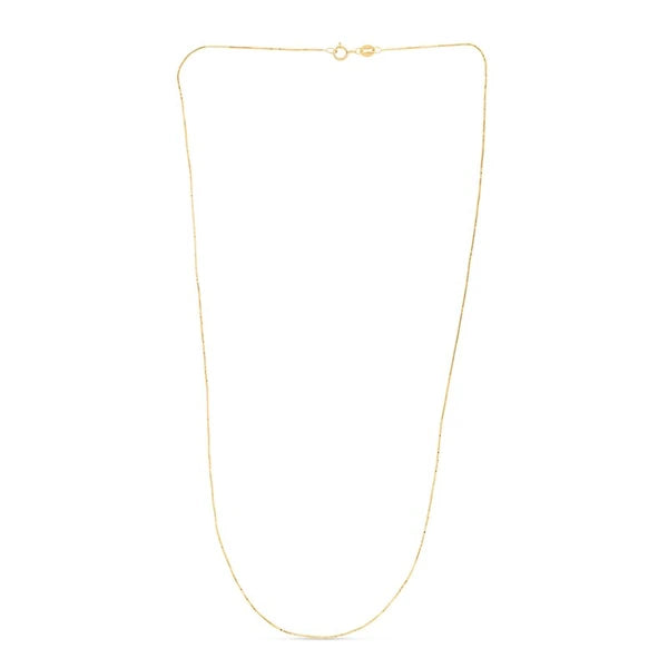 14K Gold .60mm Classic Box Chain