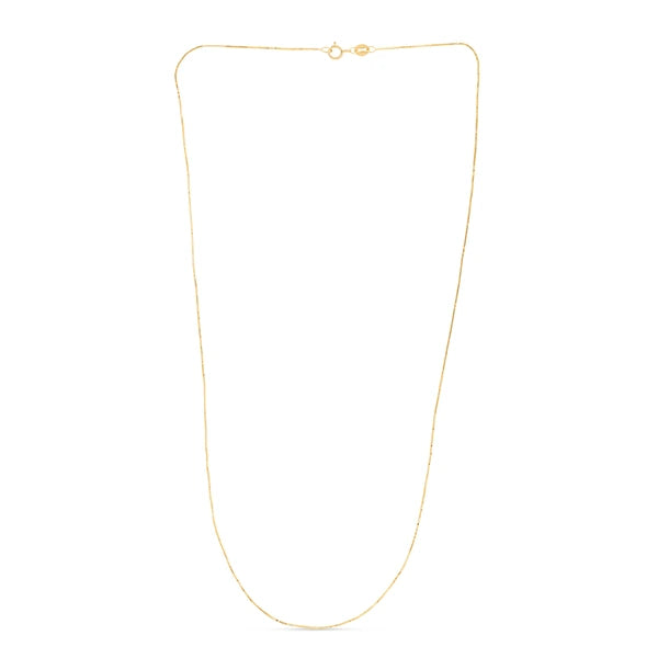 14K Gold .60mm Classic Box Chain