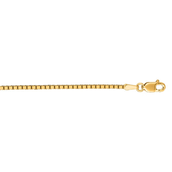 14K Gold 1.4mm Classic Box Chain