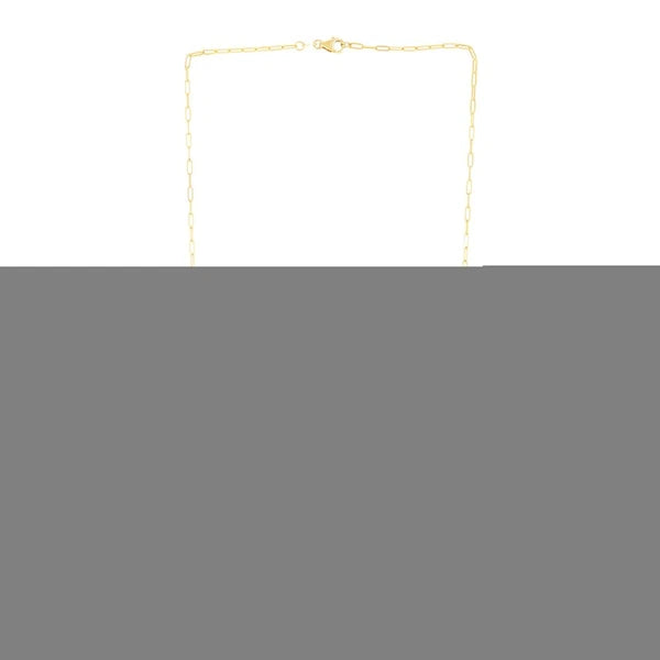 14K Multi-Gemstone Paperclip Bracelet