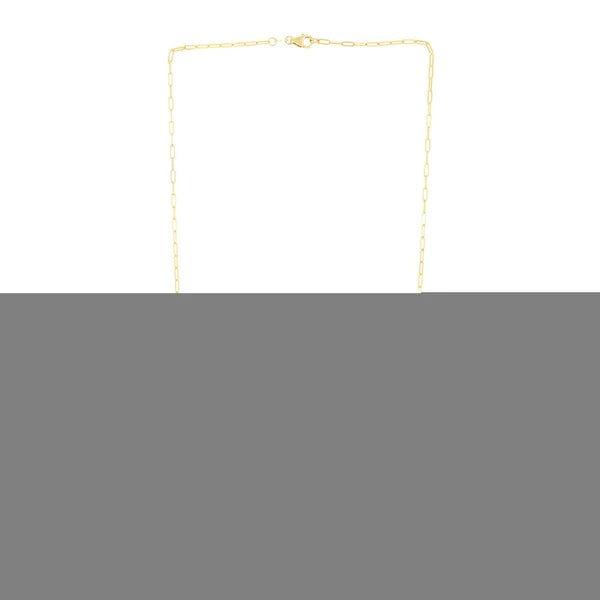 14K Multi-Gemstone Paperclip Bracelet