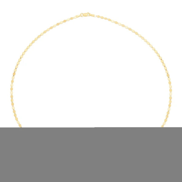 14K Garnet Mirrored Chain Bracelet