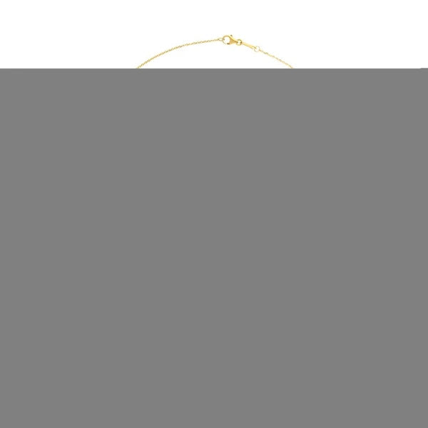 14K Gold Pearl Clover Chain