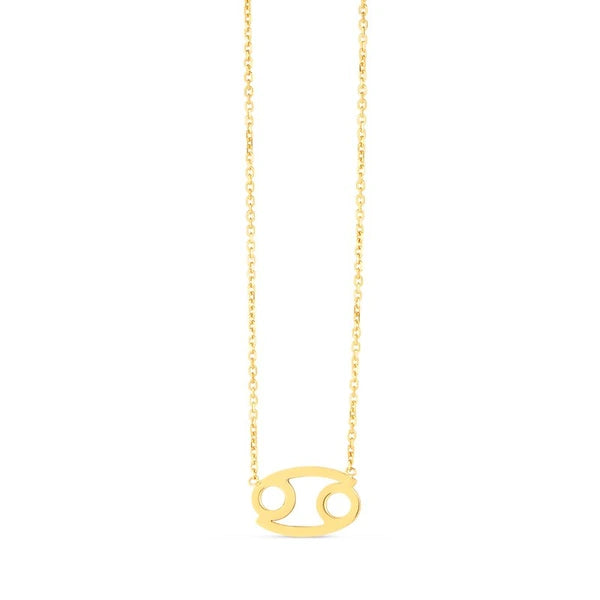 14K Gold Cancer Necklace