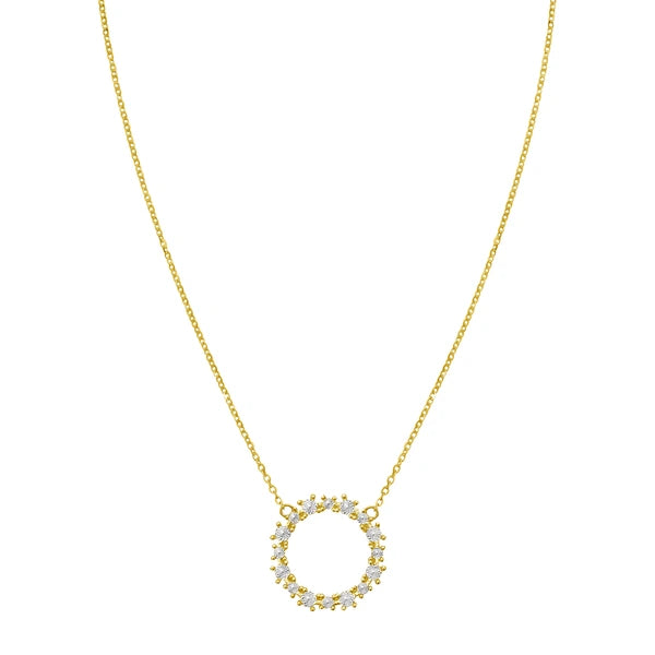 14K Diamon'Oro Circle Necklace