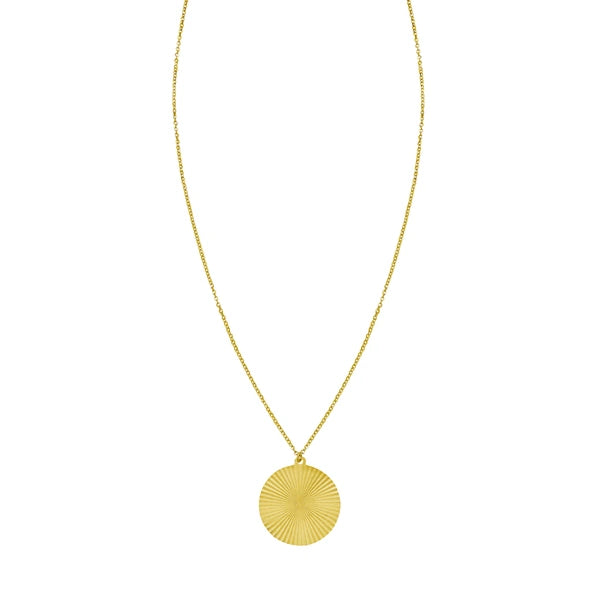 14K Radiating Circle Necklace