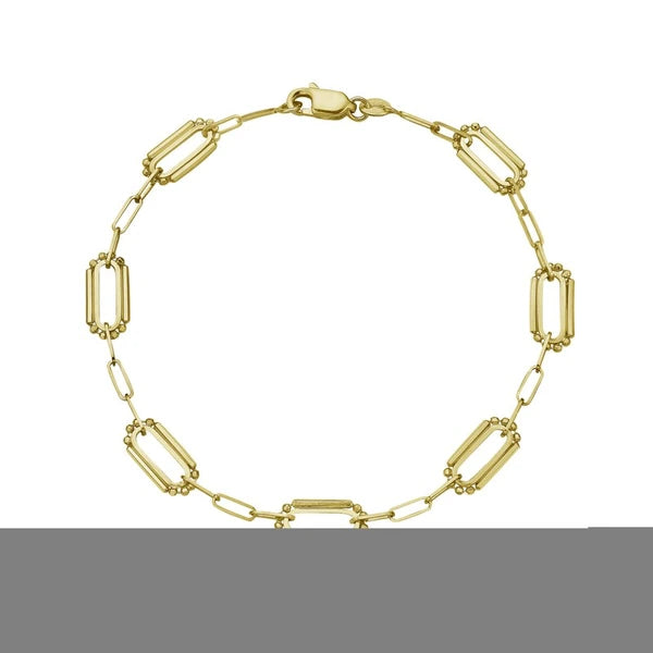 14K Pallina Paperclip Link Bracelet