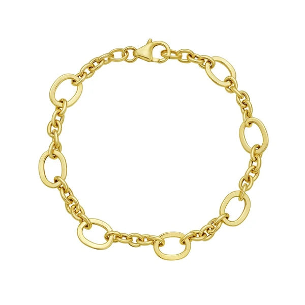 14K Five & One Oval Link Chain