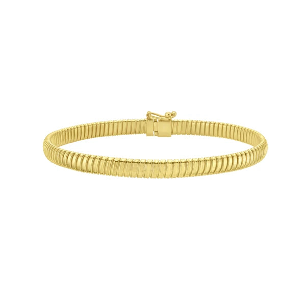 14K 5mm Tubogas Bracelet