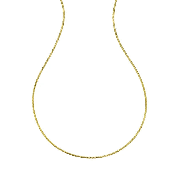 14K 1.9mm Sparkle Spring Chain