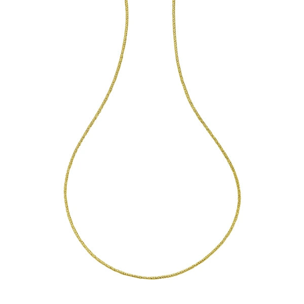 14K 1.7mm Sparkle Spring Chain