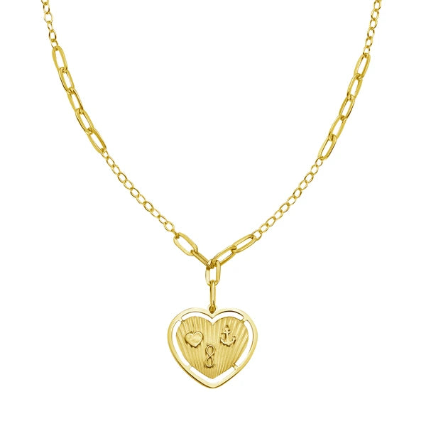 14K Lucky Forever Heart Necklace