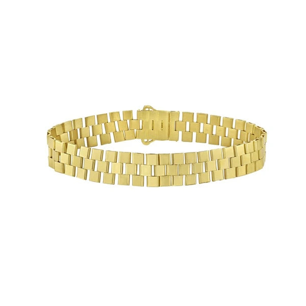 14K Small Cobblestone Link Bracelet