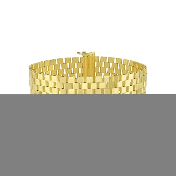 14K Large Cobblestone Link Bracelet