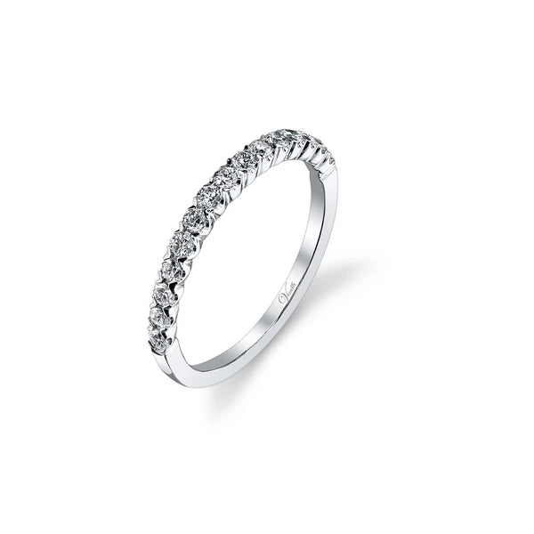 14K W Band 15Rd 0.40Ct