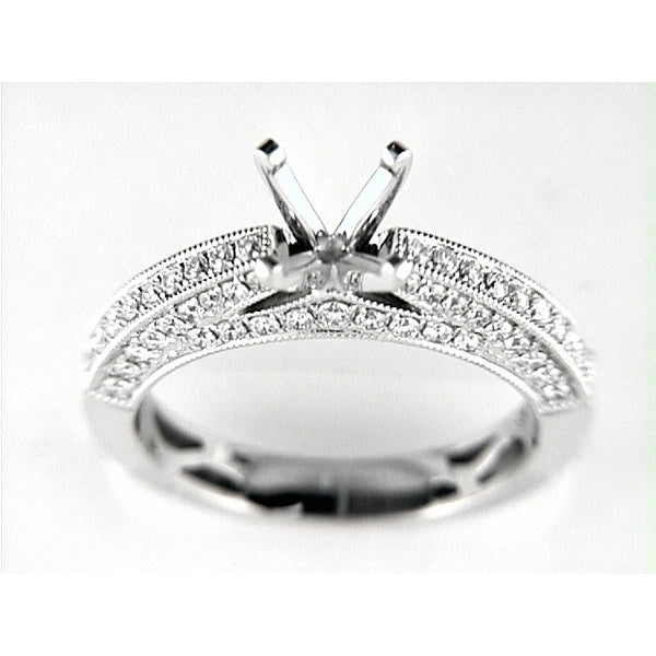 14K W Ring 72Rd 0.71Ct