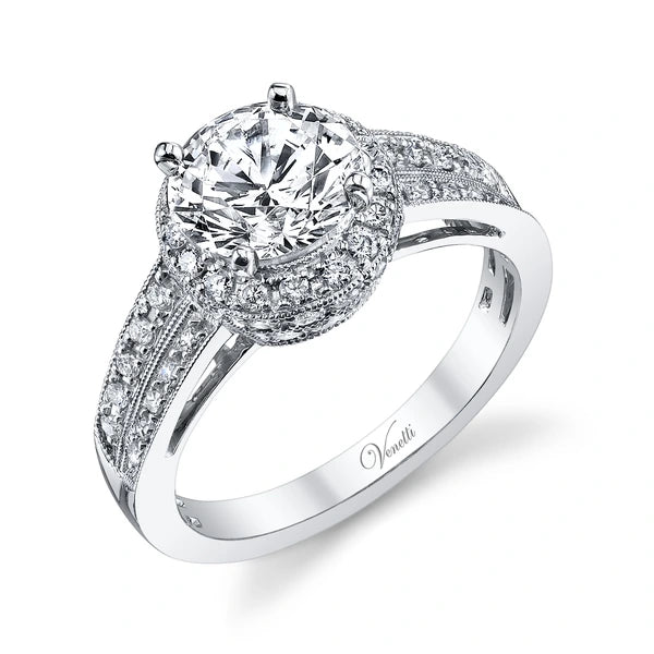 14K W Ring 58Rd 0.57Ct