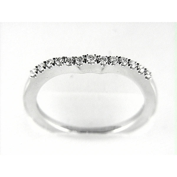 14K W Band 13Rd 0.18Ct