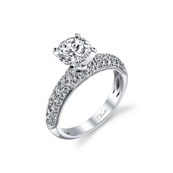 14K W Ring 50Rd 0.65Ct
