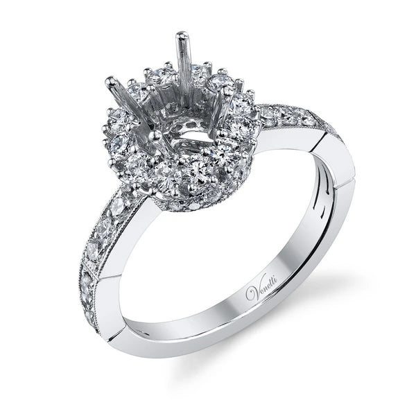 14K W Ring 36Rd 0.99Ct
