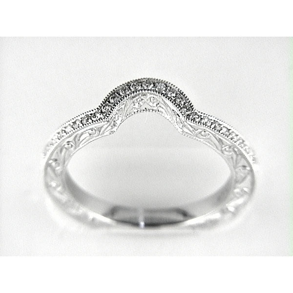 14K W Band 25Rd 0.17Ct