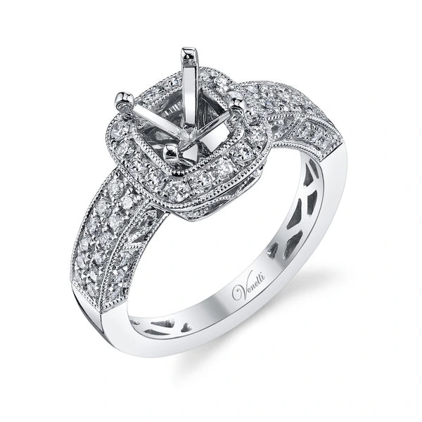14K W Ring 52Rd 0.63Ct
