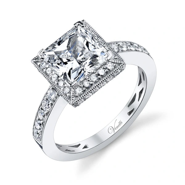 14K W Ring 54Rd 0.73Ct
