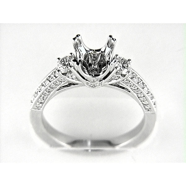 14K W Ring 64Rd 0.78Ct