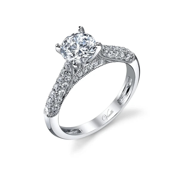 14K W Ring 46Rd 0.57Ct