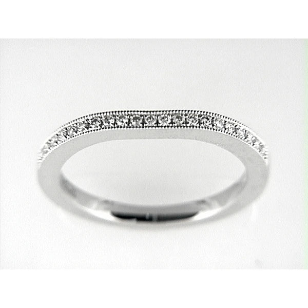 14K W Band 21Rd 0.14Ct