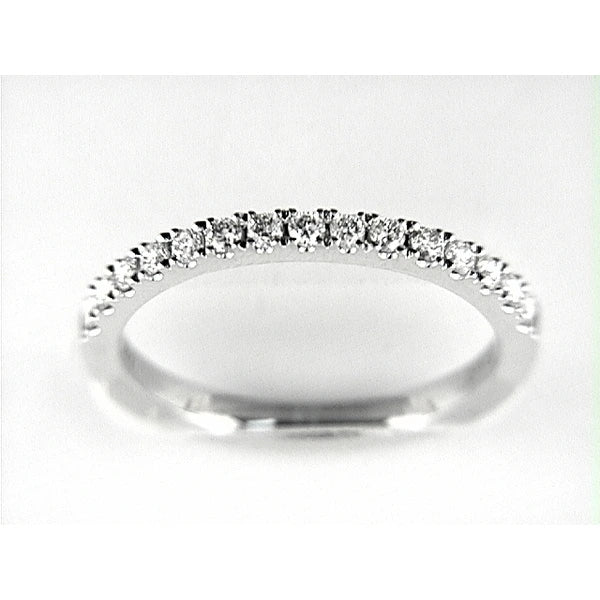 14K W Band 15Rd 0.34Ct