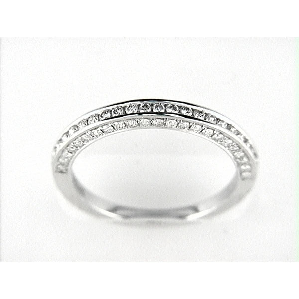 14K W Band 69Rd 0.58Ct