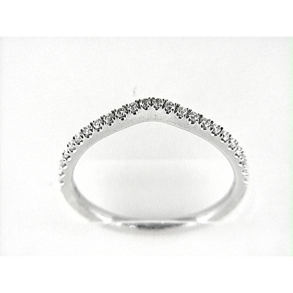 14K W Band 24Rd 0.22Ct