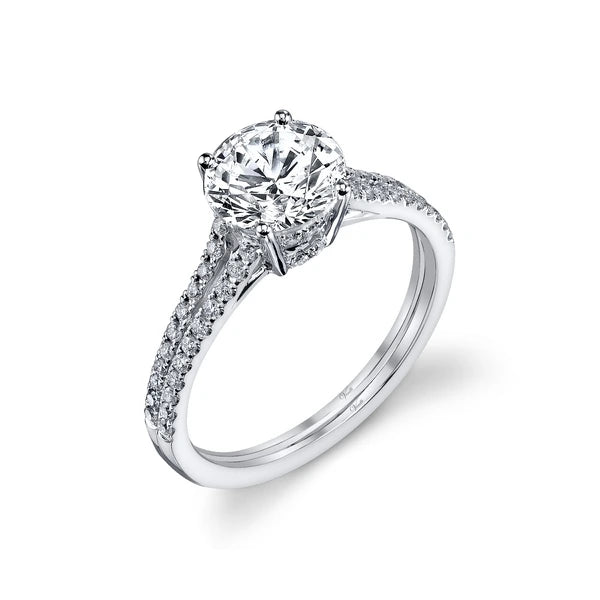 14K W Ring 54Rd 0.33Ct