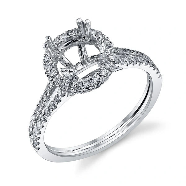 14K W Ring 98Rd 0.64Ct