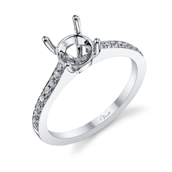 14K W Ring 18Rd 0.31Ct