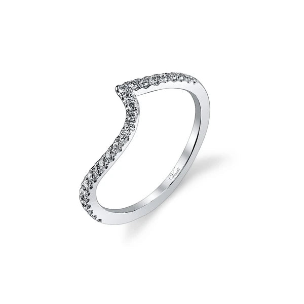 14K W Band 26Rd 0.22Ct