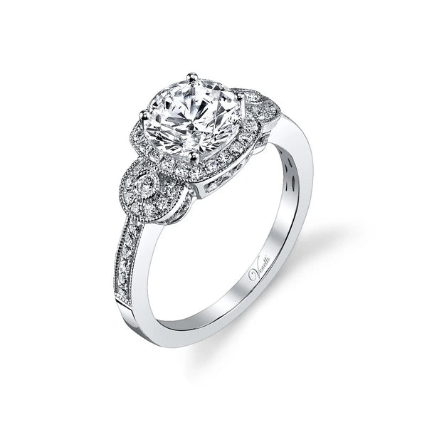 14K W Ring 48Rd 0.32Ct
