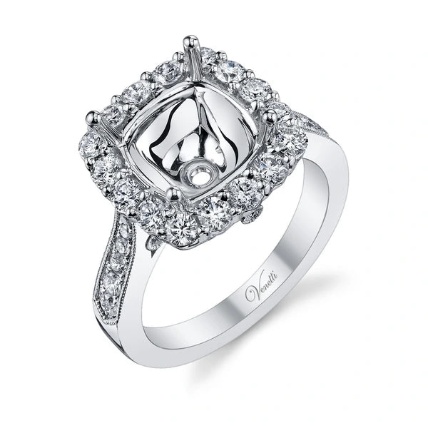 14K W Ring 76Rd 1.33Ct
